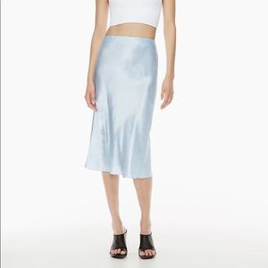Aritzia Babaton slip skirt (yellow)